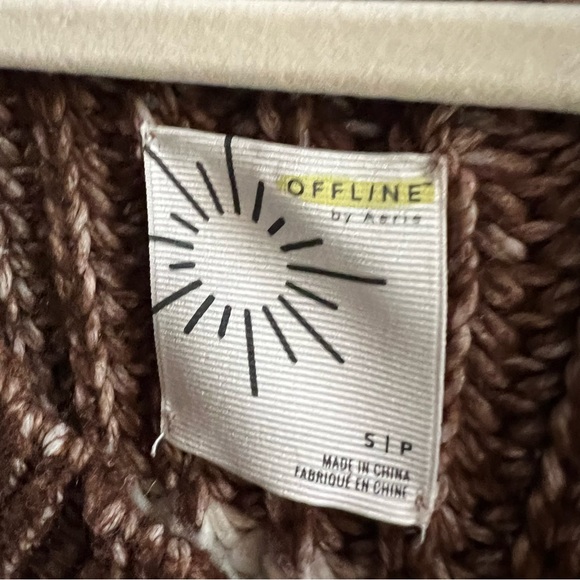 OFFLINE BY AERIE Chunky Striped Knit Sweater, S - Picture 11 of 11